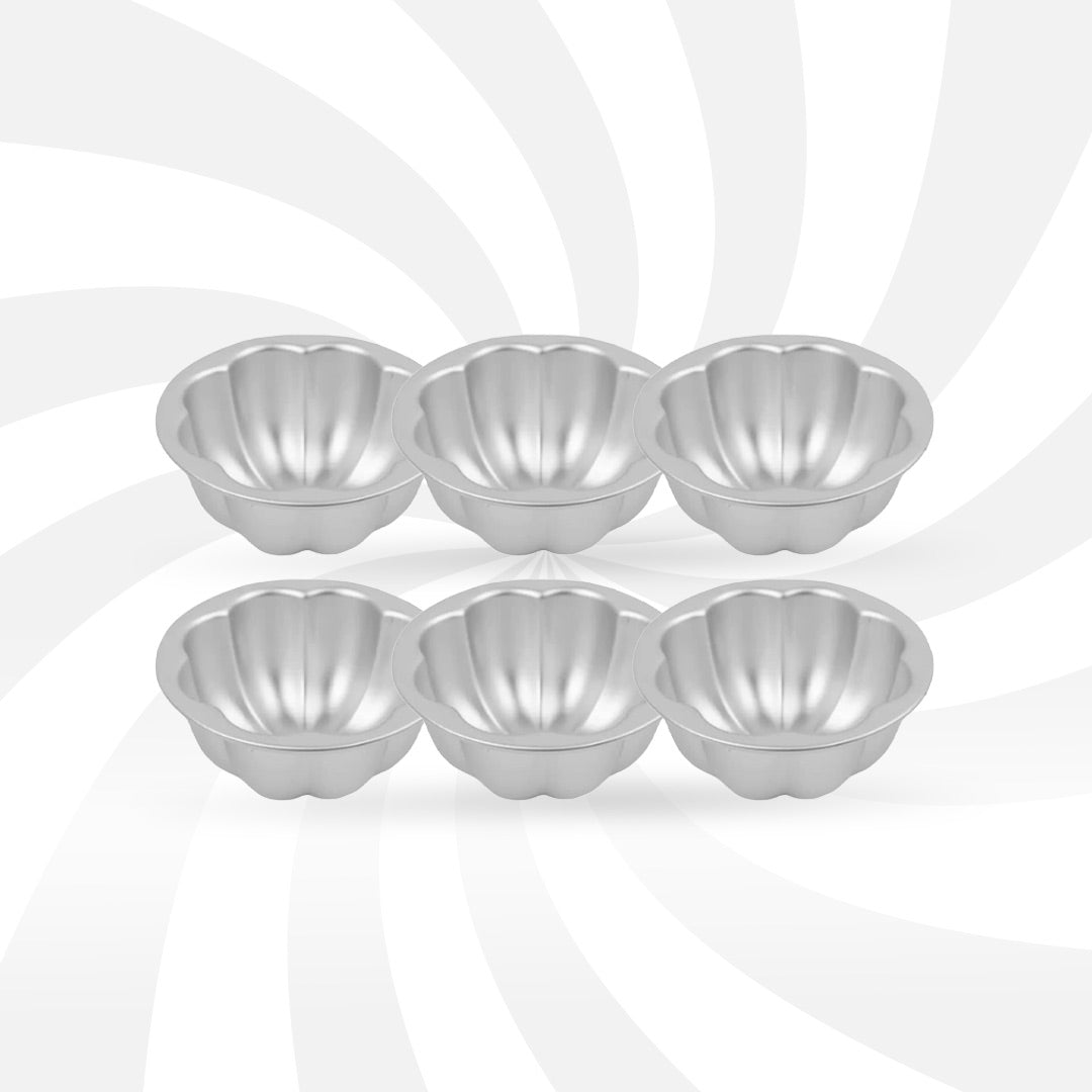 Cream caramel set 6 pieces.