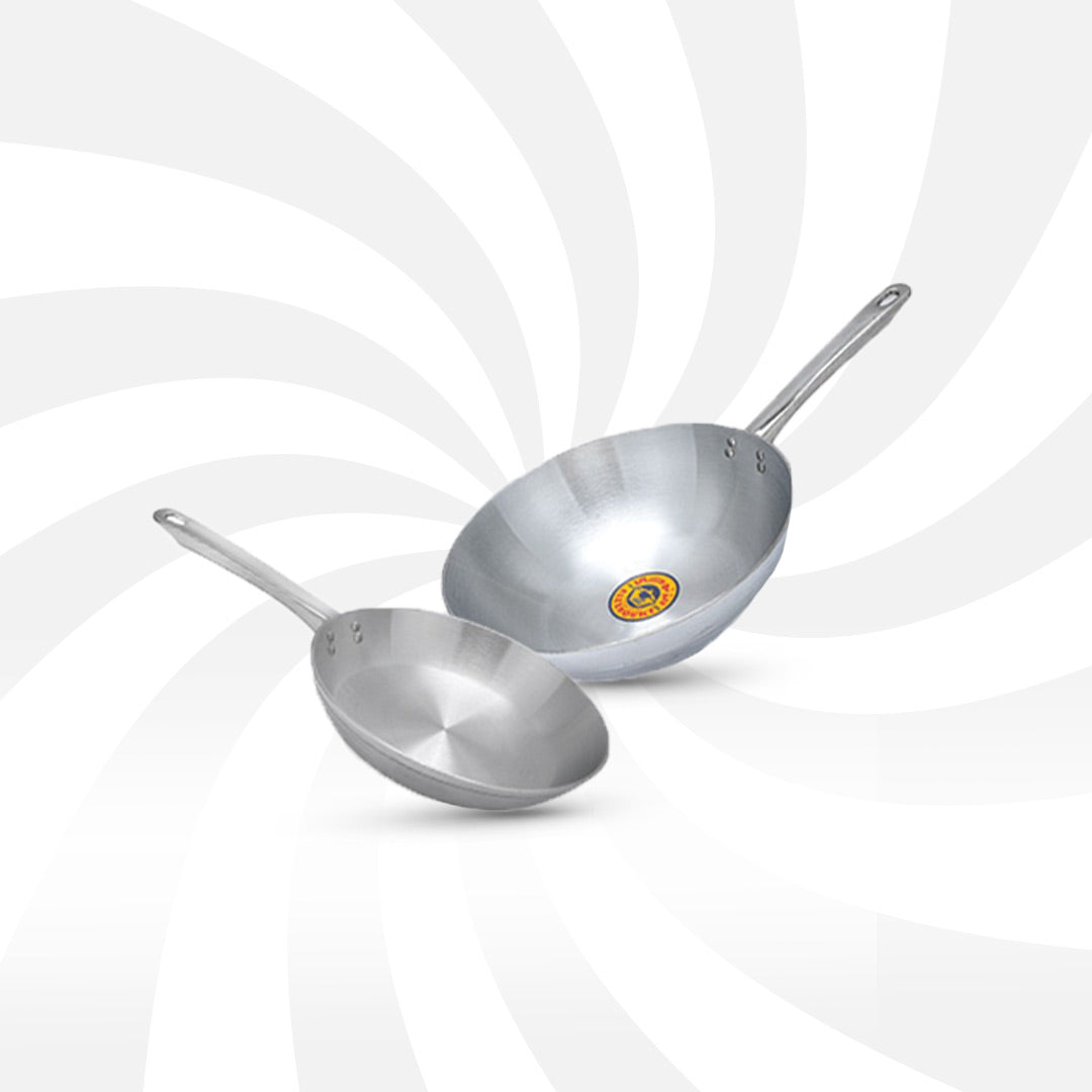 set ( power deep Fry Pan 24 + super fry pan 16 )