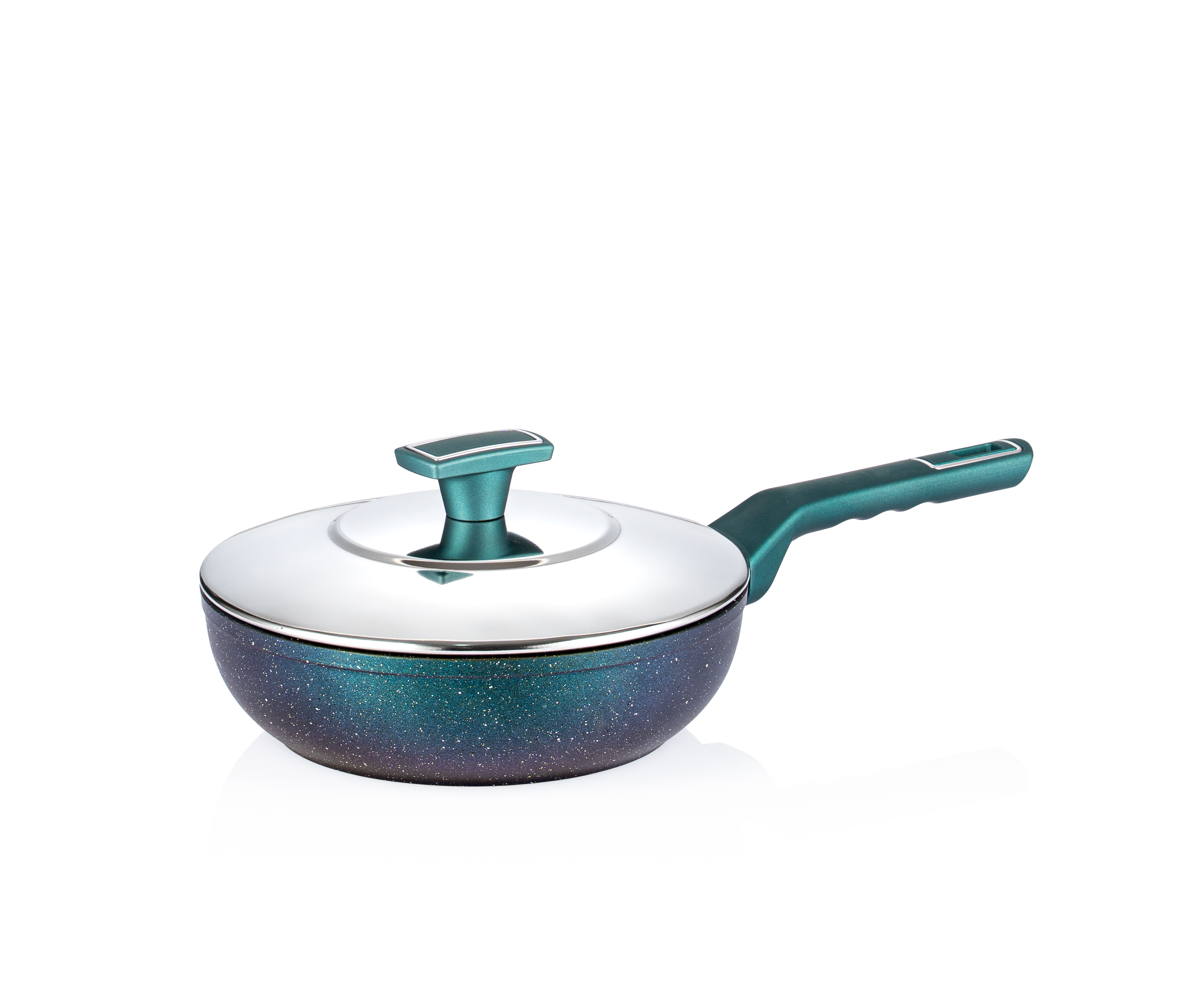 Emerald wok with lid