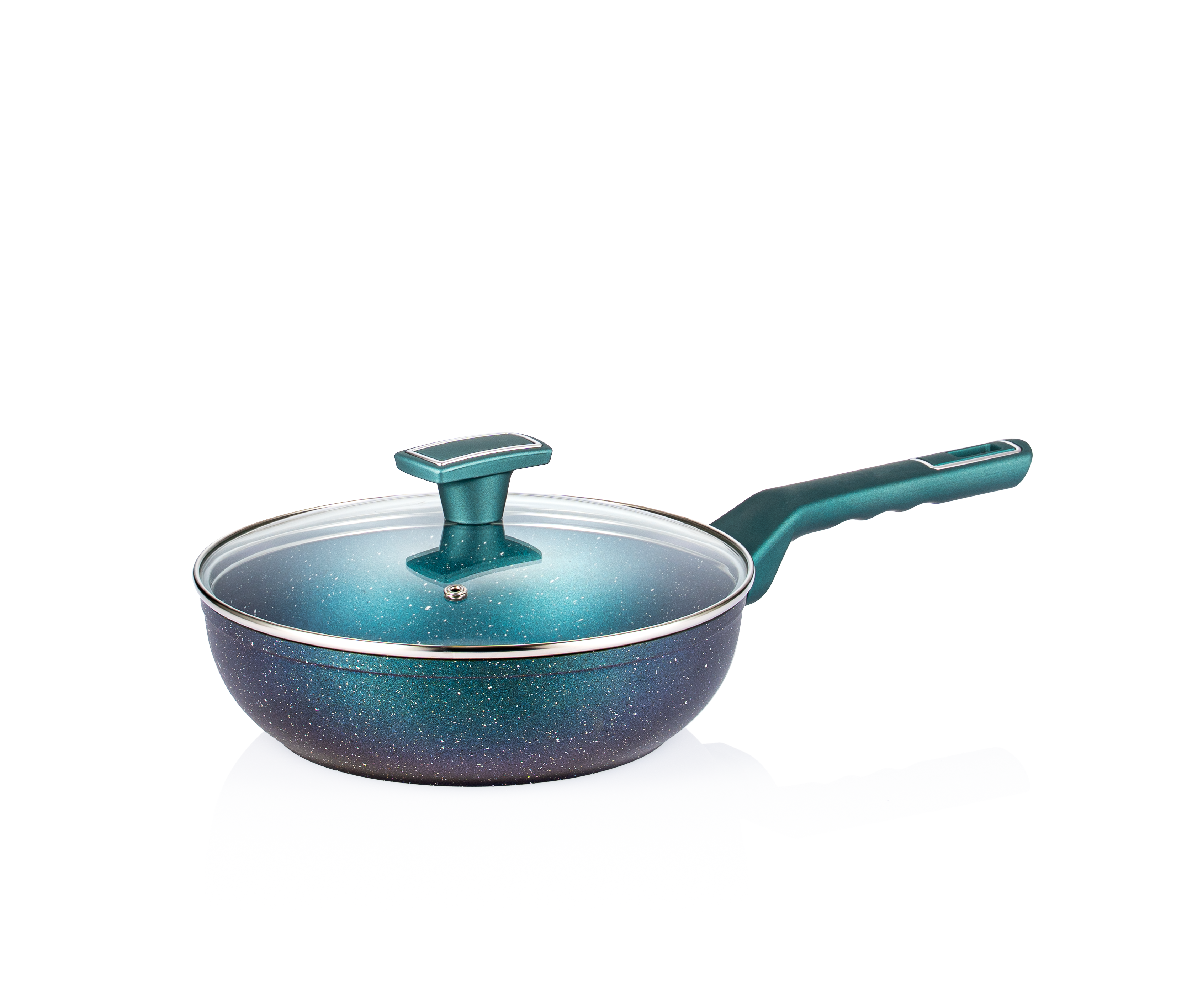 Emerald wok with lid
