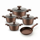 Emerald set, 9 pieces (pots 18–20–24–28 cm + frying pan 26 cm)