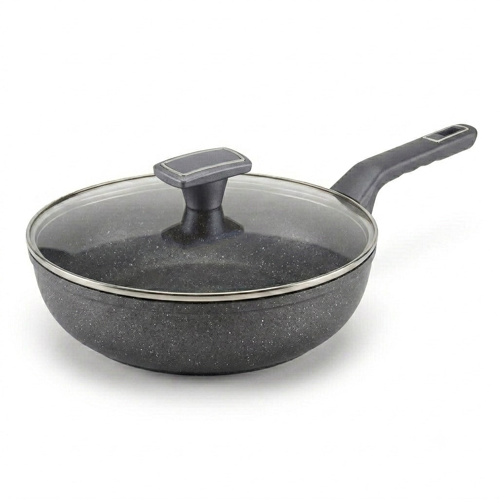 Emerald wok with lid