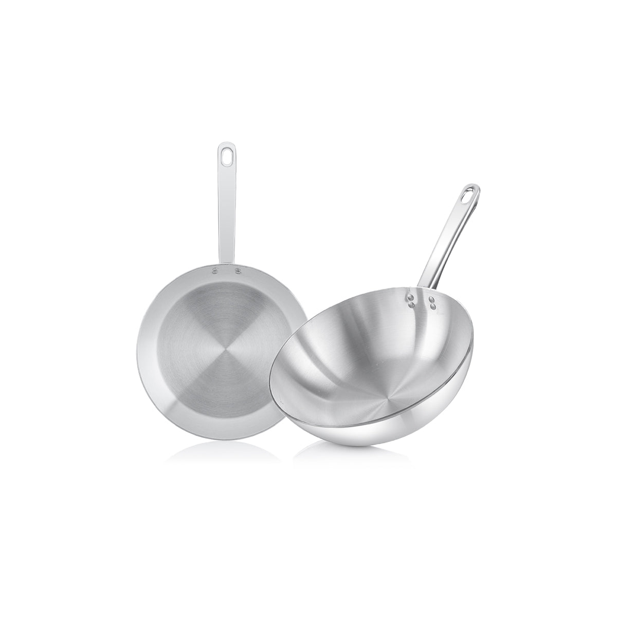 set ( power deep Fry Pan 24 + super fry pan 16 )